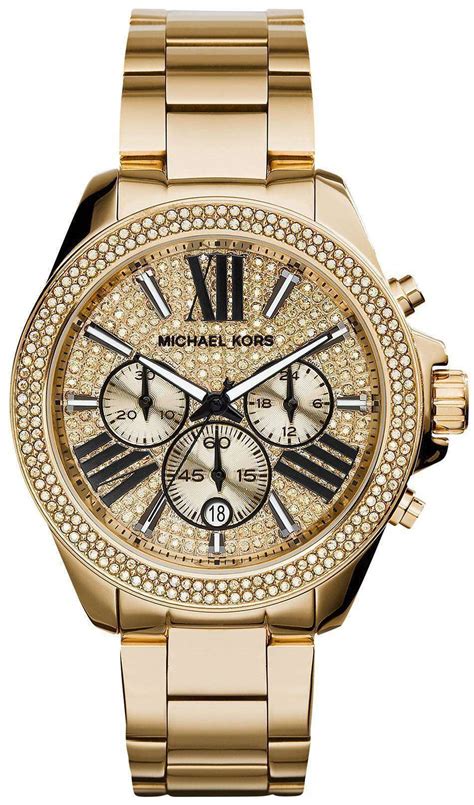 Michael Kors Wren Crystal Pave Dial Chronograph 